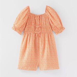 NWT ZARA floral short romper